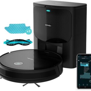 cecotec robot aspirador con base autovaciado conga 2499 ultra home advanced. tecnología giroscópica, 2100 pa, app, cepillo multifunción, 2 cepillos laterales, mopa, detección de bolsa automática 3l