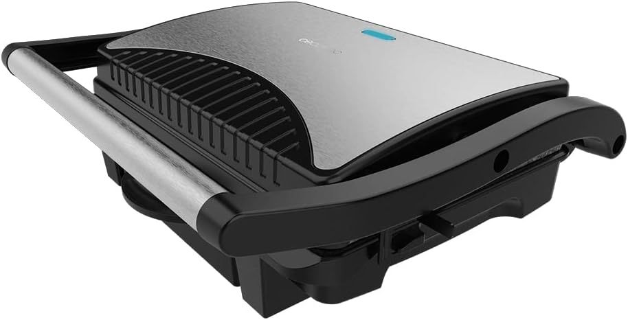 cecotec parrilla eléctrica rock'ngrill dark 1000. 1000 w, revestimiento de piedra, bandeja recogegrasas, placa superior flotante, superficie 25,4x17,5 cm, libre de ptfe, pfoa cecotec parrilla eléctrica rock'ngrill dark 1000. 1000 w, revestimiento de piedra, bandeja recogegrasas, placa superior flotante, superficie 25,4x17,5 cm, libre de ptfe, pfoa