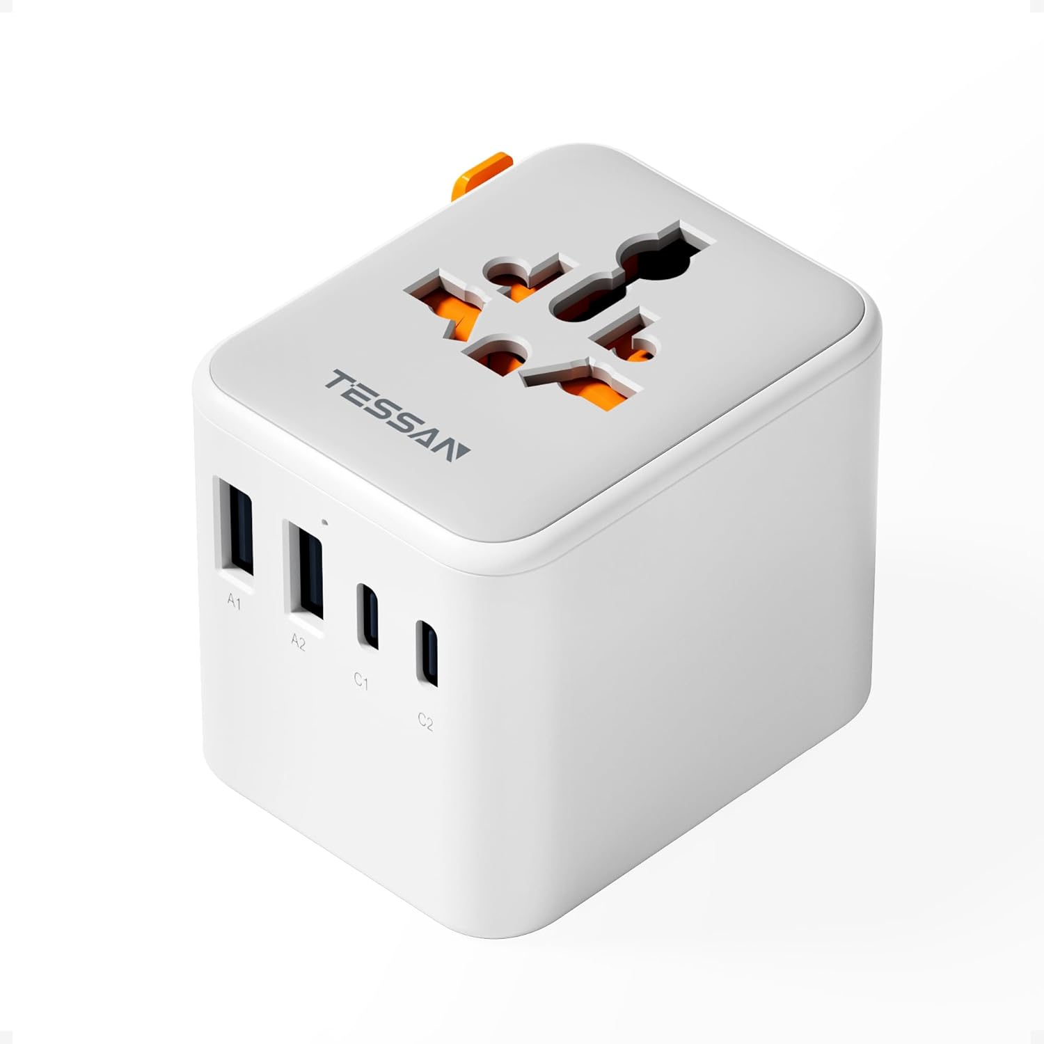 tessan adaptador enchufe universal con 2 usb c 15 w, adaptador de viaje con 4 usb, cargador universal para uk americano japón brasil australia españa argentina tailandia tessan adaptador enchufe universal con 2 usb c 15 w, adaptador de viaje con 4 usb, cargador universal para uk americano japón brasil australia españa argentina tailandia