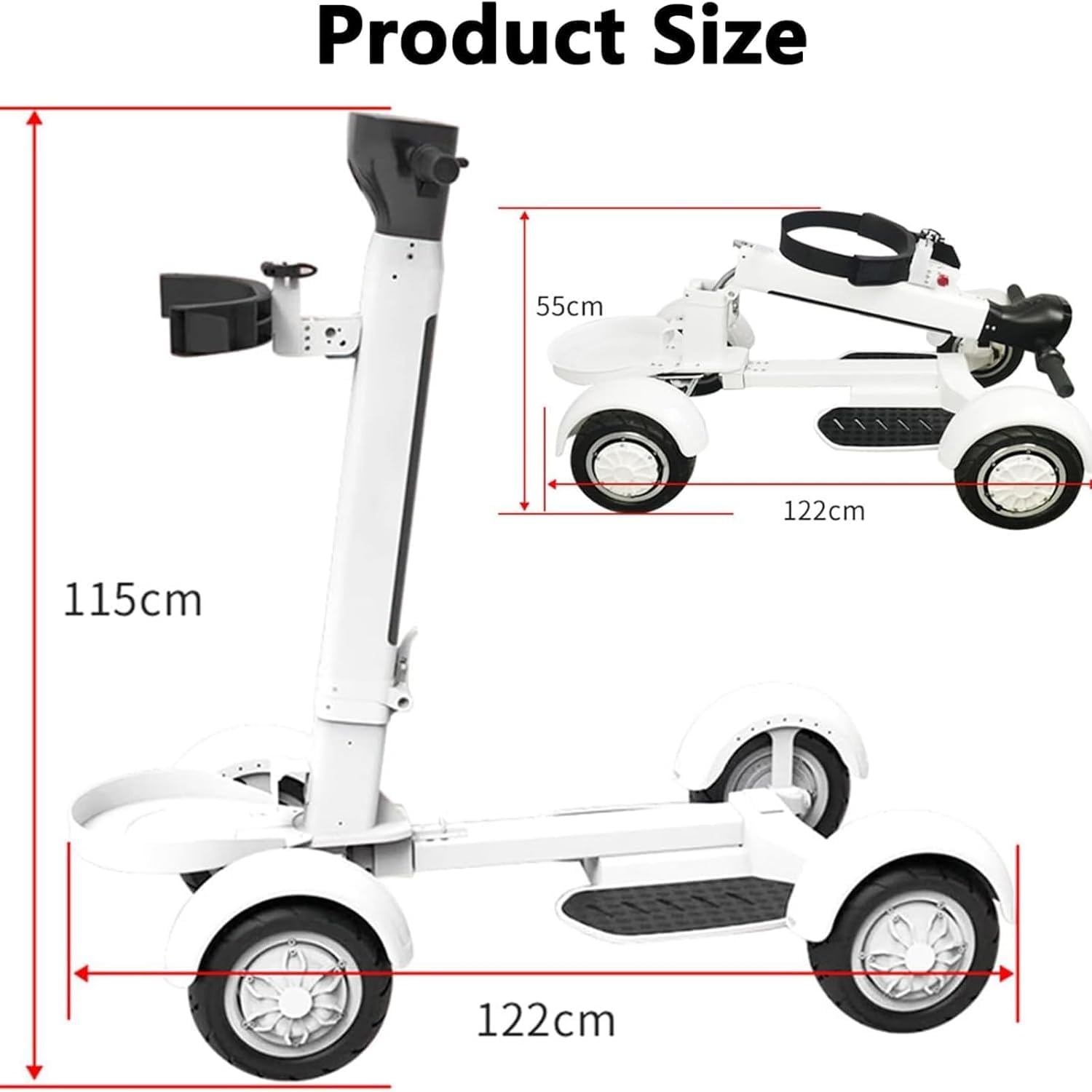 jxyq buggy de golf eléctrico de empuje, scooter de golf de 4 ruedas con pedal, marcha adelante/atrás, fácil estacionamiento en pendientes, alcance de 30 km, capacidad de carga de 200 kg jxyq buggy de golf eléctrico de empuje, scooter de golf de 4 ruedas con pedal, marcha adelante/atrás, fácil estacionamiento en pendientes, alcance de 30 km, capacidad de carga de 200 kg