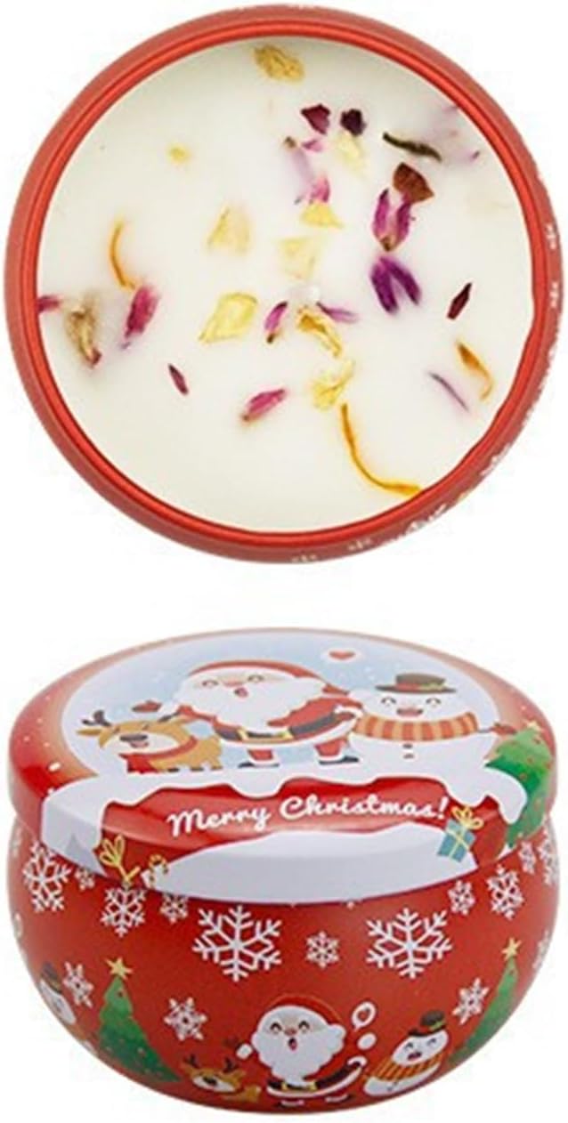 vela de navidad, mezcla de cera de soja con tiempo de combustión de 8 horas y fragancia festiva, juego de decoración del hogar para árbol de navidad, caja de regalo, fiesta y familia vela de navidad, mezcla de cera de soja con tiempo de combustión de 8 horas y fragancia festiva, juego de decoración del hogar para árbol de navidad, caja de regalo, fiesta y familia