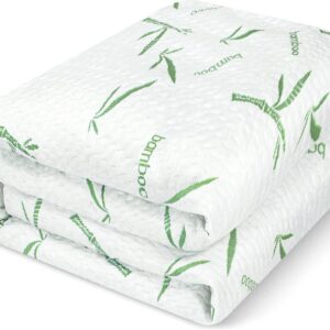 utopia bedding protector de colchón 135 x 190 x 30 cm impermeable, viscosa premium, certificación oeko tex, cubre colchón transpirable, elástico en todo