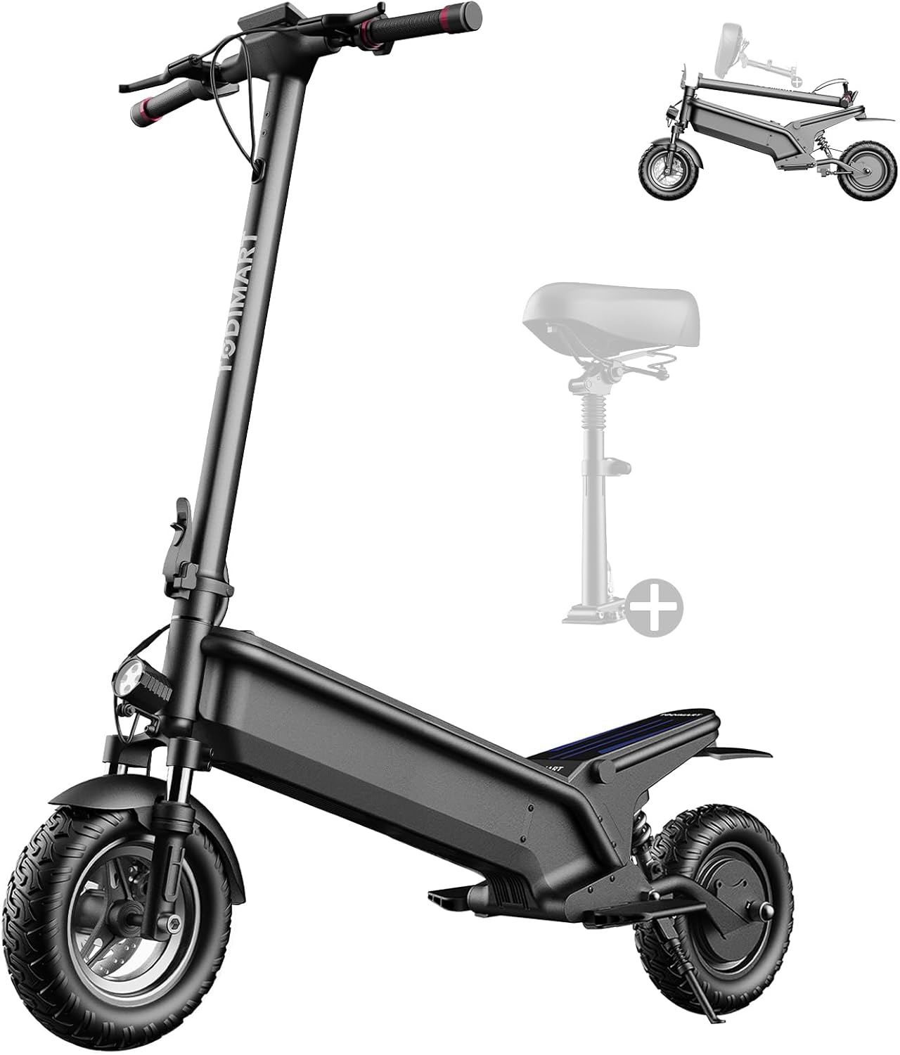 patinete eléctrico con asiento desmontable yf013, autonomía 25 30 km, neumático off road hueco de 10 pulgadas, 3 velocidades ajustables, ligero para adultos/ancianos patinete eléctrico con asiento desmontable yf013, autonomía 25 30 km, neumático off road hueco de 10 pulgadas, 3 velocidades ajustables, ligero para adultos/ancianos