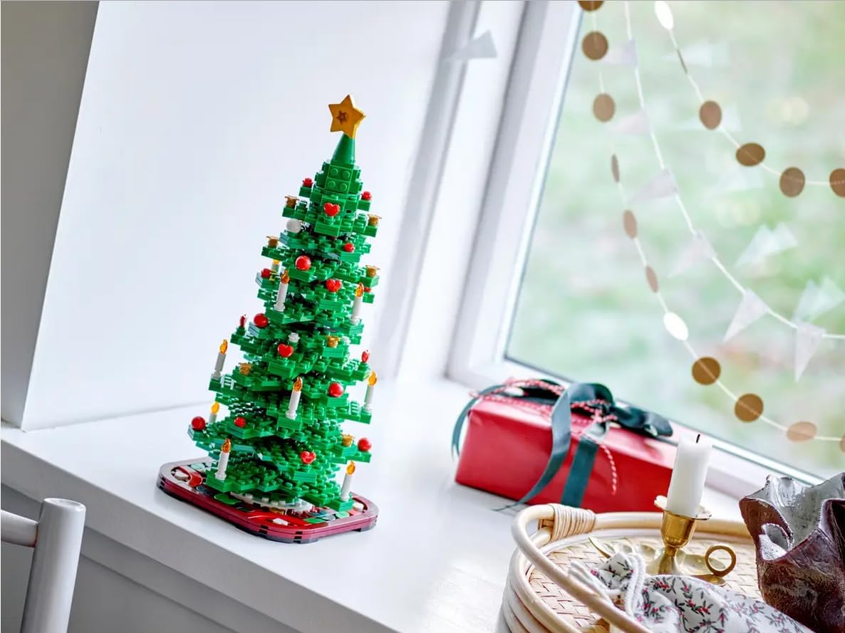lego Árbol de navidad juguete de construcción, decoración navideña para salón o dormitorio, juego imaginativo, manualidades en familia, regalo para niñas y niños de 12 años o más 40573 lego Árbol de navidad juguete de construcción, decoración navideña para salón o dormitorio, juego imaginativo, manualidades en familia, regalo para niñas y niños de 12 años o más 40573