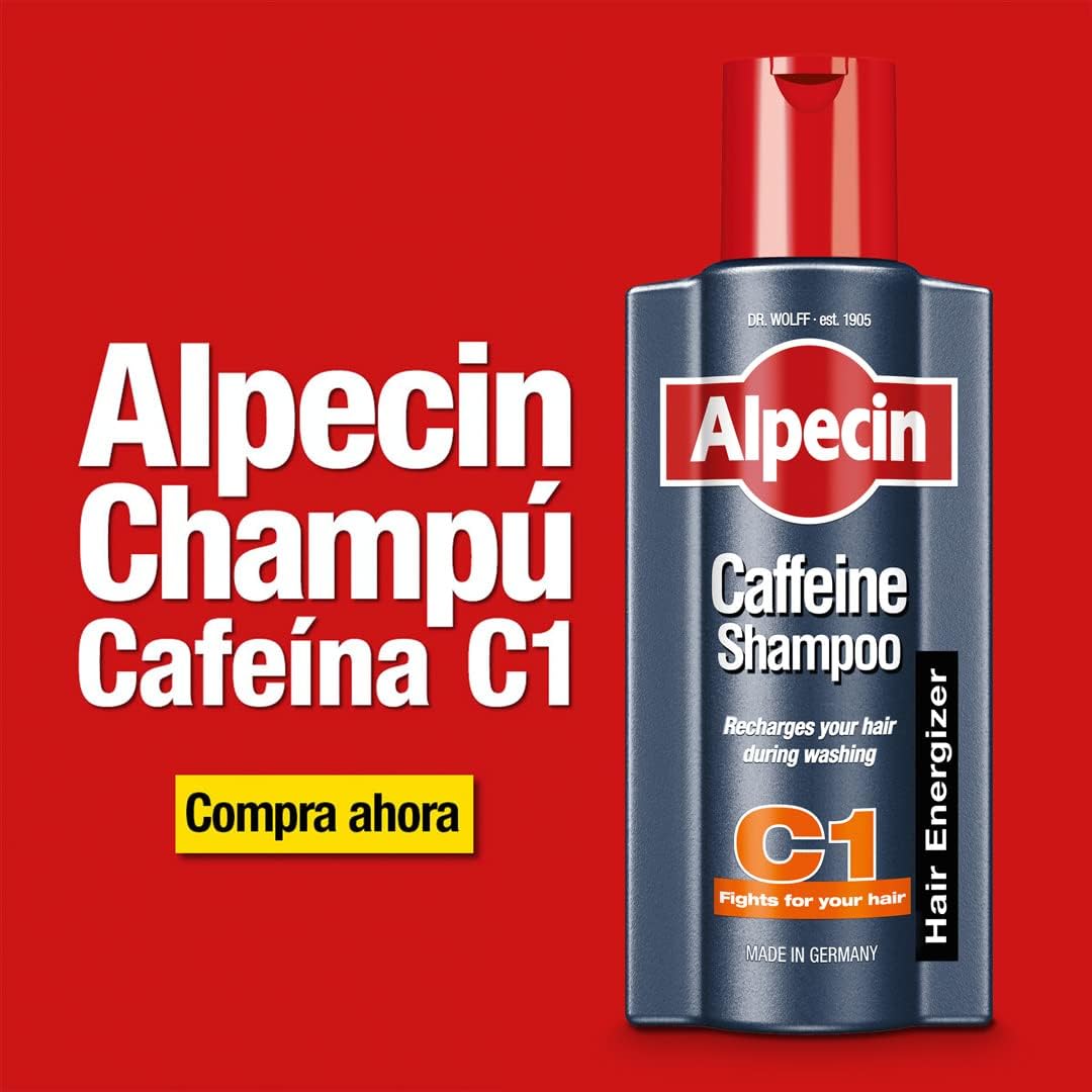 alpecin caffeine shampoo c1 2x 375ml | champu anticaida hombre y con cafeina | tratamiento para la caida del cabello | alpecin shampoo anti hair loss treatment men alpecin caffeine shampoo c1 2x 375ml | champu anticaida hombre y con cafeina | tratamiento para la caida del cabello | alpecin shampoo anti hair loss treatment men