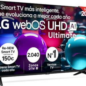 lg 55ua73006la tv 55", uhd 4k, webos 25, ultimate ia, hdr10 pro, super upscaling, dolby digital plus, google assistant, negro [clase de eficiencia energética f]
