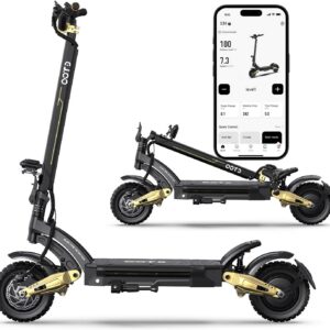 rayi s30 patinete eléctrico para adultos, potente, batería de 52 v, 23,4 ah, autonomía de 60 km, ruedas de 10 pulgadas, todoterreno, scooter eléctrico con conexión app