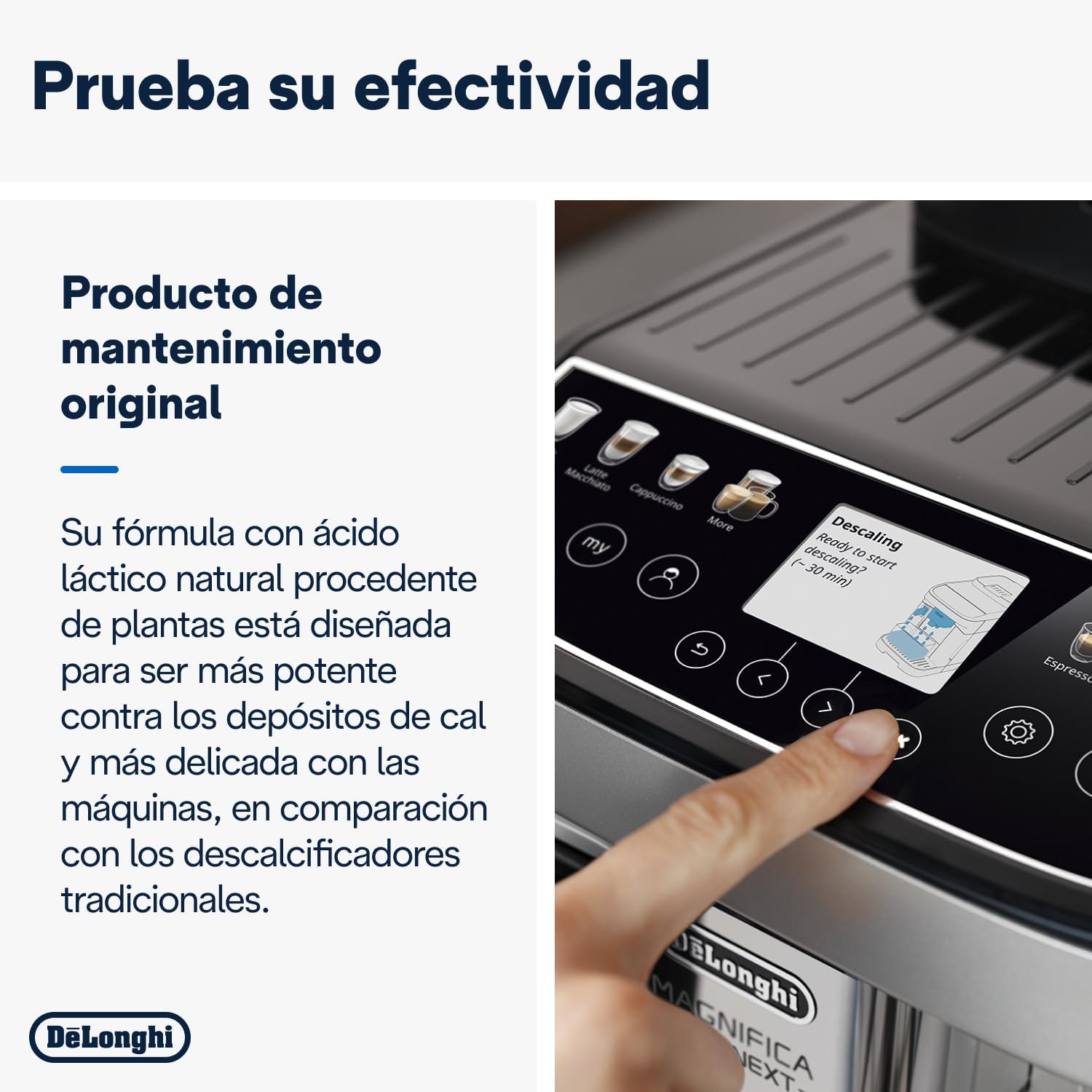 de'longhi ecodecalk descalcificador dlsc500, 5 dosis de descalcificación, accesorio de mantenimiento para máquina de café, ingredientes de origen vegetal, botella con 5 dosis, 500ml de'longhi ecodecalk descalcificador dlsc500, 5 dosis de descalcificación, accesorio de mantenimiento para máquina de café, ingredientes de origen vegetal, botella con 5 dosis, 500ml