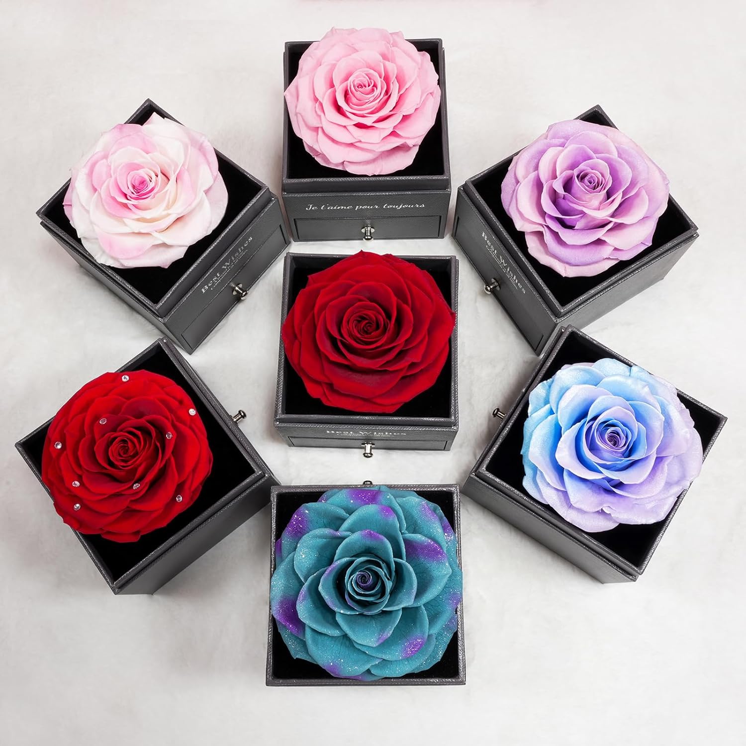 sunia regalos originales para mujer,rosa eterna con collar y pendientes de plata de ley 925,rosa preservada para mama abuela novia,regalo cumpleaños mujer, regalos navidad san valentin dia de la madre sunia regalos originales para mujer,rosa eterna con collar y pendientes de plata de ley 925,rosa preservada para mama abuela novia,regalo cumpleaños mujer, regalos navidad san valentin dia de la madre