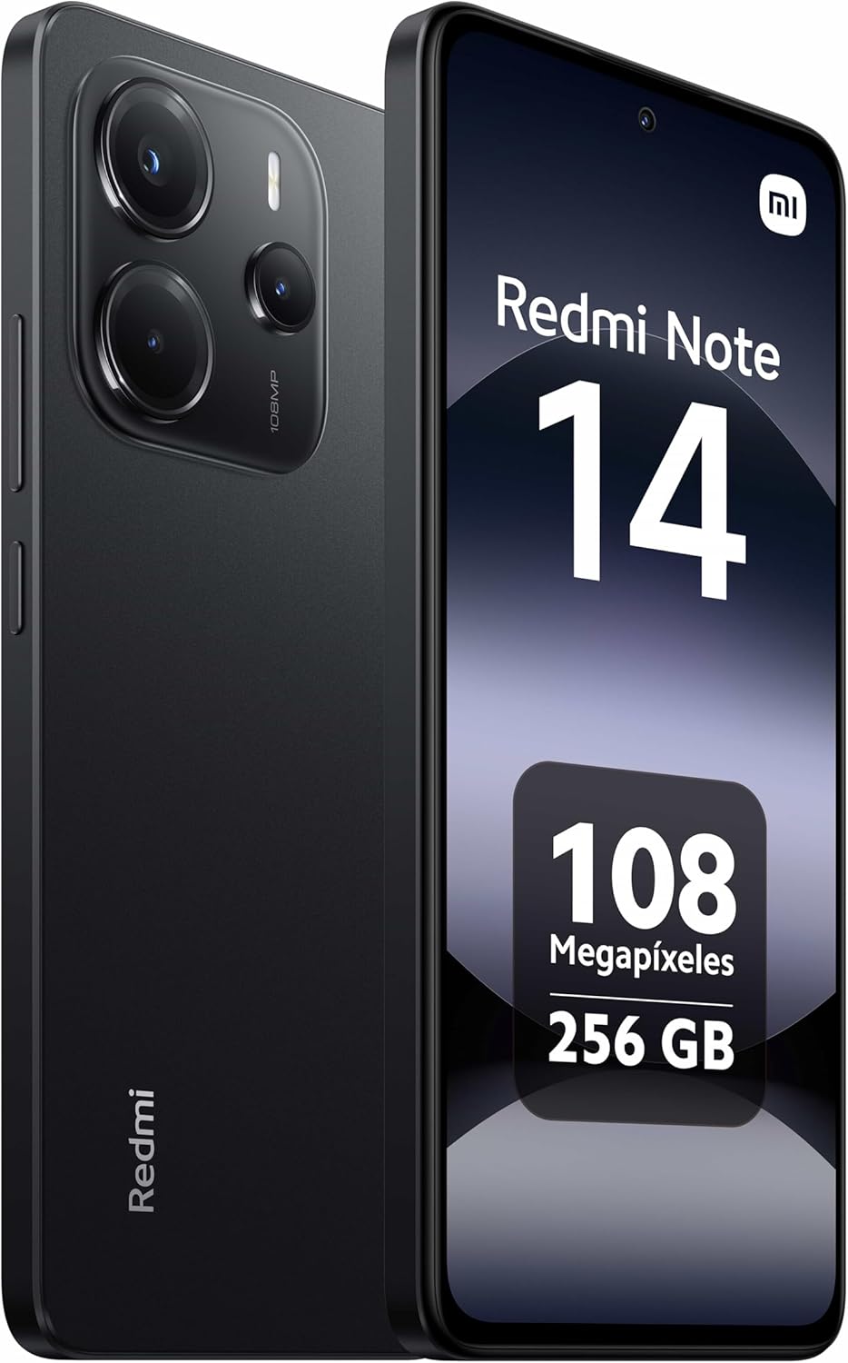 xiaomi redmi note 14 smartphone de 8+256gb, pantalla de 6.67" amoled fhd+ 120hz, mediatek helio g99 ultra, cámara de 108mp, turbocharge 33w, 5500 mah, cargador no incluido, negro (versión es) xiaomi redmi note 14 smartphone de 8+256gb, pantalla de 6.67" amoled fhd+ 120hz, mediatek helio g99 ultra, cámara de 108mp, turbocharge 33w, 5500 mah, cargador no incluido, negro (versión es)