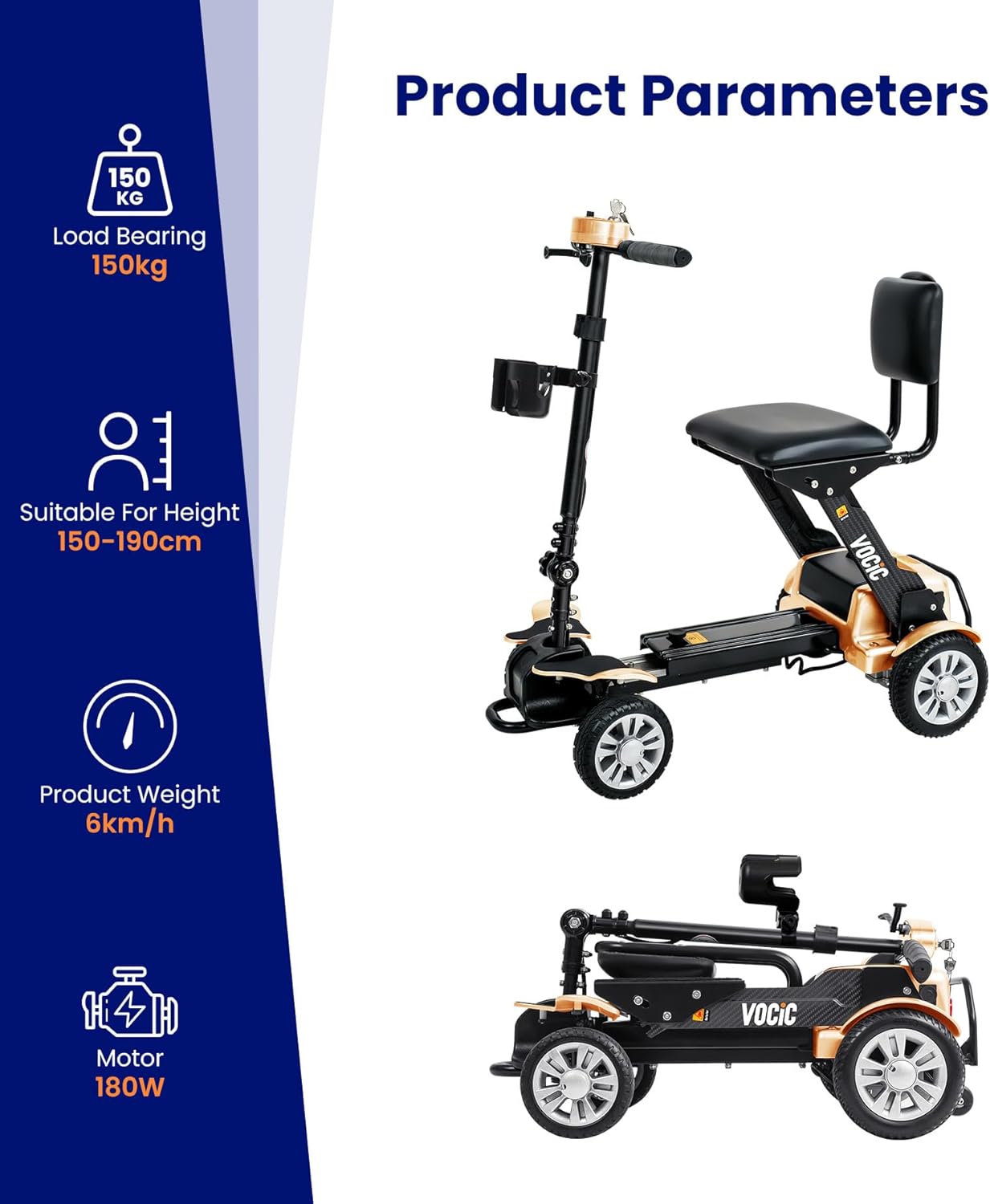 vocic d71 scooter de movilidad ultraligero(21kg),20km carbón movilidad scooter plegable para personas con marcos de longitud ajustable,cargando 150kg,transportable en avión apoyo de 5 años|naranja vocic d71 scooter de movilidad ultraligero(21kg),20km carbón movilidad scooter plegable para personas con marcos de longitud ajustable,cargando 150kg,transportable en avión apoyo de 5 años|naranja