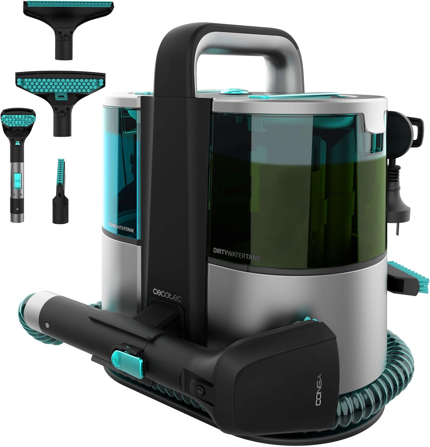 cecotec limpiador aspirador de tapicerías y alfombras con cable conga 4000 carpet&spot clean xl advance. 600w, 14kpa, 2 depósitos: agua limpia y sucia, pulverizador, accesorio ventanas y 3 boquillas cecotec limpiador aspirador de tapicerías y alfombras con cable conga 4000 carpet&spot clean xl advance. 600w, 14kpa, 2 depósitos: agua limpia y sucia, pulverizador, accesorio ventanas y 3 boquillas