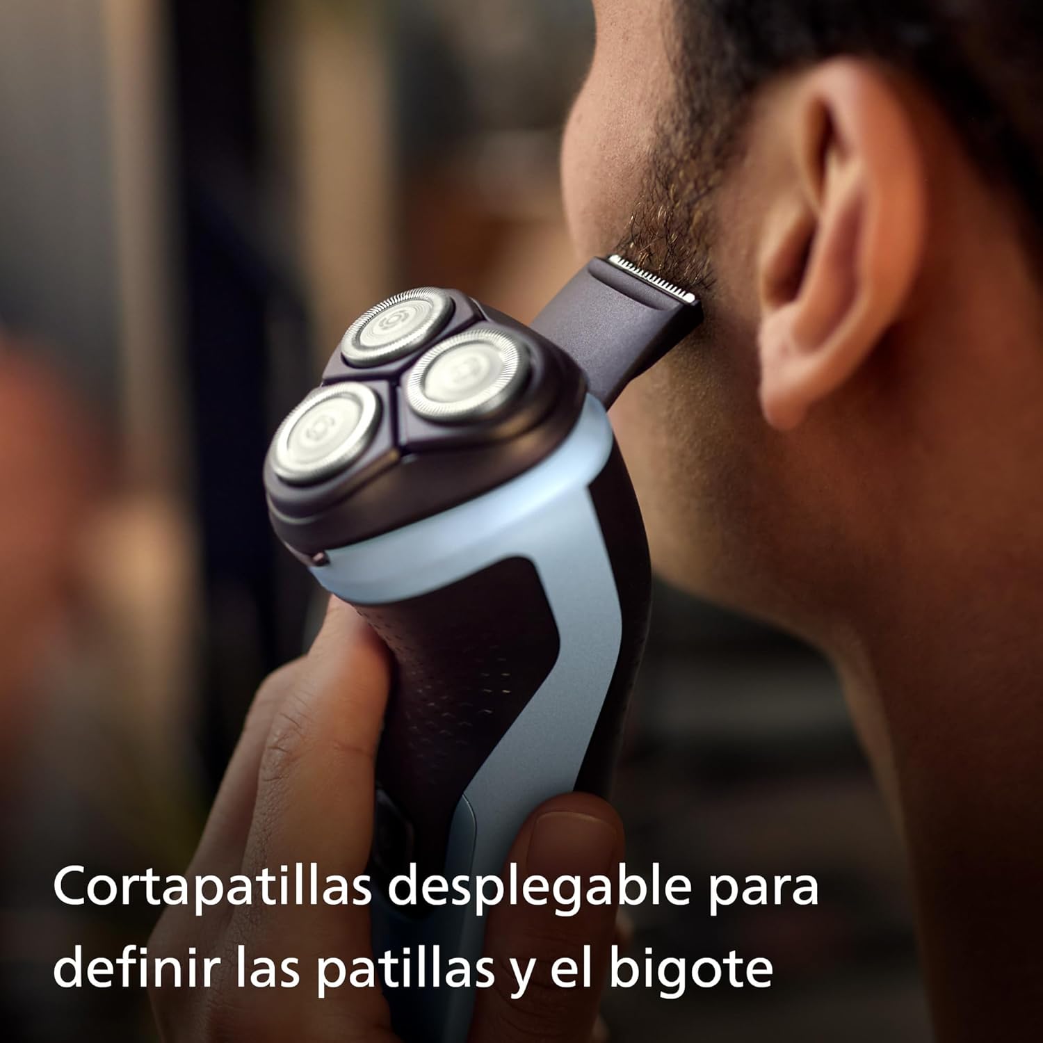 philips serie x3000 afeitadora eléctrica hombre, máquina de afeitar barba con cortapatillas, 27 cuchillas, cuida la piel, 45min de uso, en seco y húmedo, recargable, x3053/00, azul philips serie x3000 afeitadora eléctrica hombre, máquina de afeitar barba con cortapatillas, 27 cuchillas, cuida la piel, 45min de uso, en seco y húmedo, recargable, x3053/00, azul