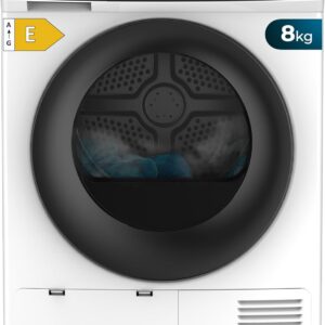 cecotec secadora de ropa 8kg bomba de calor bolero dresscode dry 8330. clase equivalente a++, 15 programas y funciones como secado automático, planchado fácil, tambor giro bidireccional, blanco [clase de eficiencia energética e]