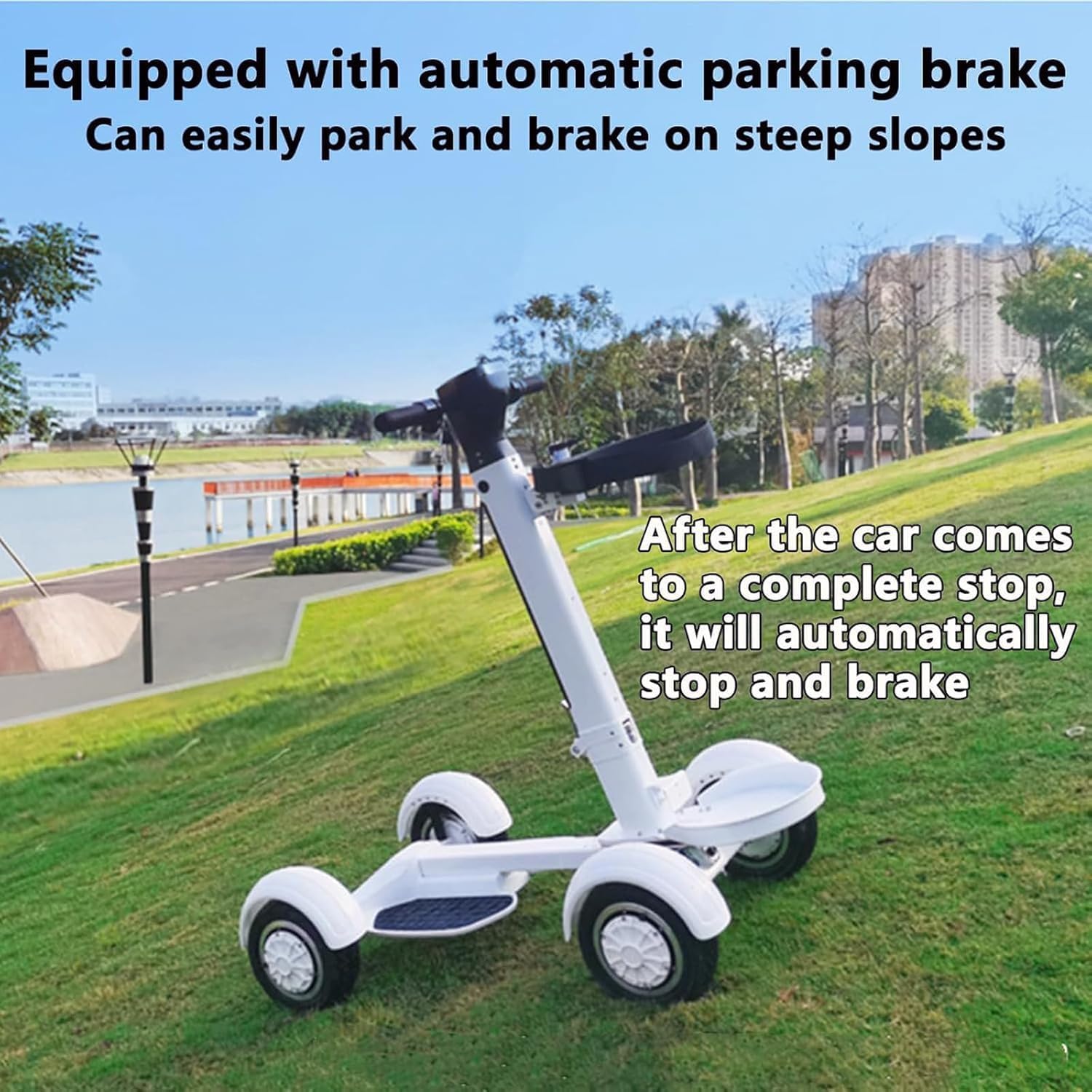 jxyq buggy de golf eléctrico de empuje, scooter de golf de 4 ruedas con pedal, marcha adelante/atrás, fácil estacionamiento en pendientes, alcance de 30 km, capacidad de carga de 200 kg jxyq buggy de golf eléctrico de empuje, scooter de golf de 4 ruedas con pedal, marcha adelante/atrás, fácil estacionamiento en pendientes, alcance de 30 km, capacidad de carga de 200 kg