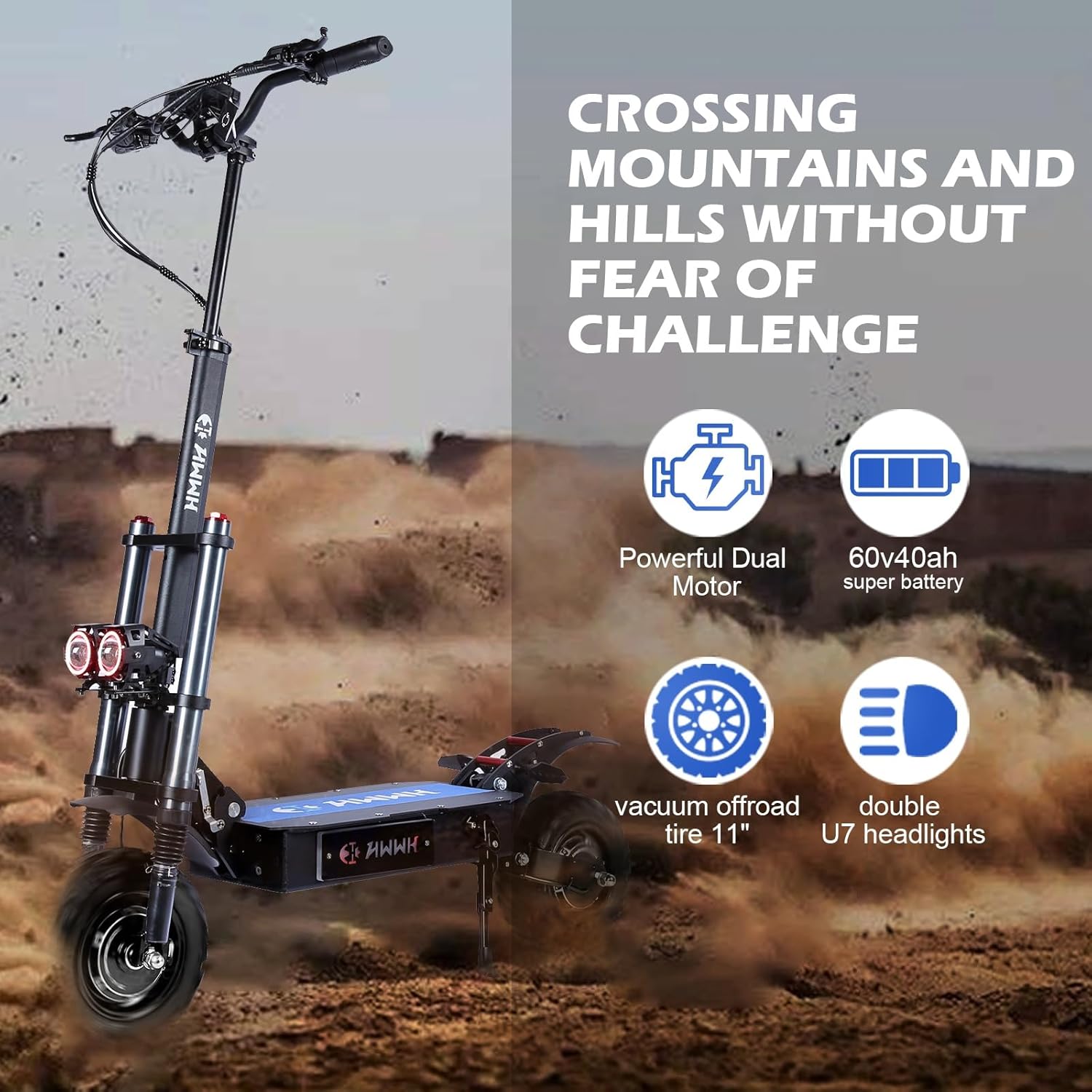 hwwh patinete electrico todoterreno adultos scooter eléctrico plegable doble motor arranque nfc, acelerador rotatorio 11 pulgadas neumáticos todoterreno 60v/40ah batería de litio 120 km duración hwwh patinete electrico todoterreno adultos scooter eléctrico plegable doble motor arranque nfc, acelerador rotatorio 11 pulgadas neumáticos todoterreno 60v/40ah batería de litio 120 km duración