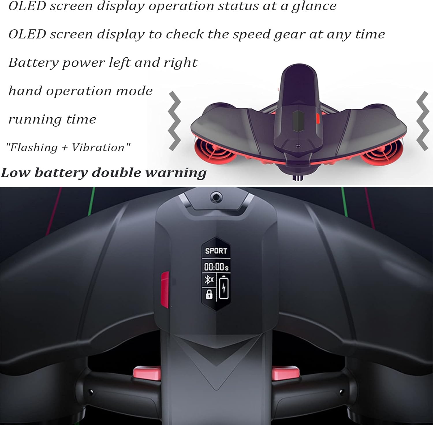 scooter subacuático motores duales para adultos niños sea scooter pantalla oled 40m impermeable 3 niveles velocidad 2m / s montaje de cámara recargable drone eléctrico para buceo fotografía deportes scooter subacuático motores duales para adultos niños sea scooter pantalla oled 40m impermeable 3 niveles velocidad 2m / s montaje de cámara recargable drone eléctrico para buceo fotografía deportes