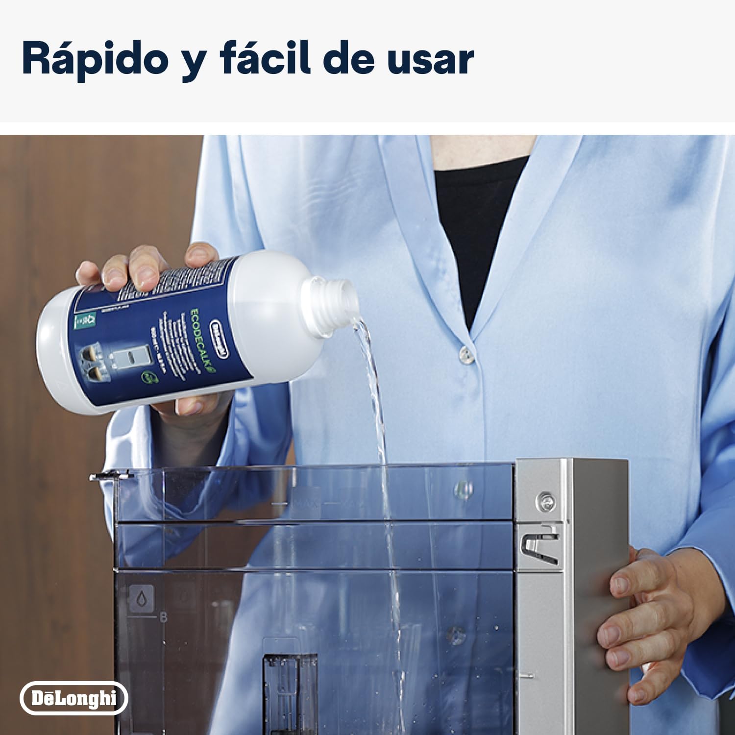 de'longhi ecodecalk descalcificador dlsc500, 5 dosis de descalcificación, accesorio de mantenimiento para máquina de café, ingredientes de origen vegetal, botella con 5 dosis, 500ml de'longhi ecodecalk descalcificador dlsc500, 5 dosis de descalcificación, accesorio de mantenimiento para máquina de café, ingredientes de origen vegetal, botella con 5 dosis, 500ml