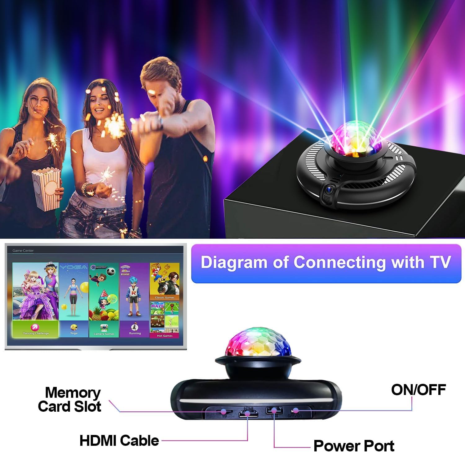 alfombra de baile hdmi,con tarjeta de memoria de 64gb,cientos de canciones integradas,baile,yoga,aeróbic,juegos de rompecabezas y más.apta para niños de3 a 14años y mayores. regalo para niños y niñas alfombra de baile hdmi,con tarjeta de memoria de 64gb,cientos de canciones integradas,baile,yoga,aeróbic,juegos de rompecabezas y más.apta para niños de3 a 14años y mayores. regalo para niños y niñas