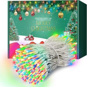 arkochic 35m luces navidad exterior, 300 led luces Árbol navidad interior con memoria y 8 modos, ip65 impermeable multicolor luz navideñas exterior decoración para jardín boda fiesta