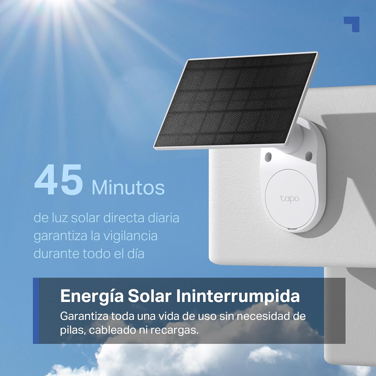 tapo c410 kit cámara de vigilancia solar con batería exterior, detección de personas por ia, 2k 3 mp, visión nocturna de color, memoria microsd, batería no extraíble de 6400mah, audio bidireccional tapo c410 kit cámara de vigilancia solar con batería exterior, detección de personas por ia, 2k 3 mp, visión nocturna de color, memoria microsd, batería no extraíble de 6400mah, audio bidireccional