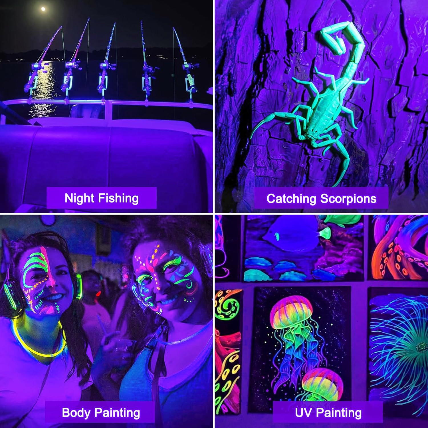 t sun luz negra uv 6000mah foco led recargable, luz negra ultravioleta con 180°, 400 405nm soporte giratorio foco uv para halloween navidad fiesta body painting discoteca t sun luz negra uv 6000mah foco led recargable, luz negra ultravioleta con 180°, 400 405nm soporte giratorio foco uv para halloween navidad fiesta body painting discoteca