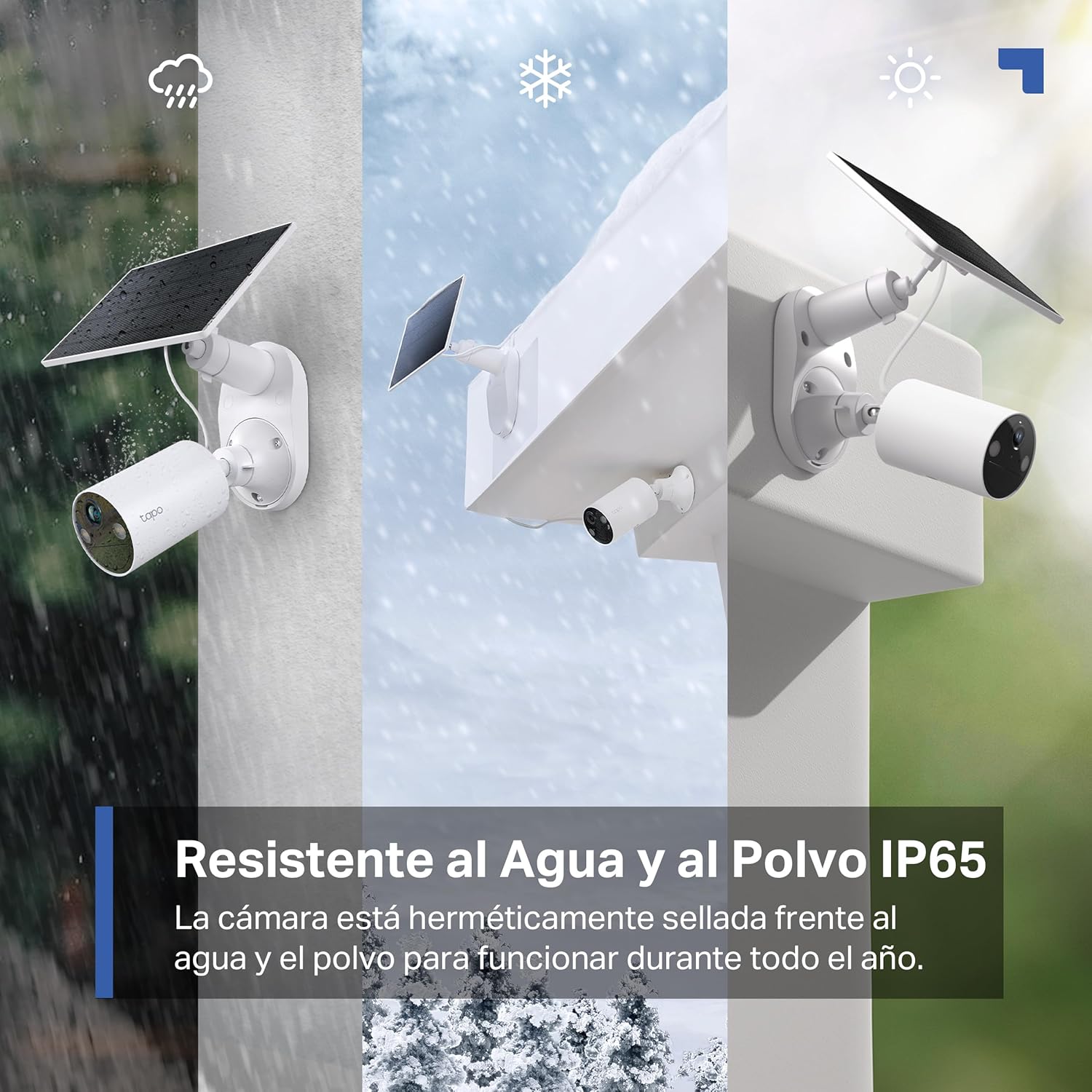 tapo c410 kit cámara de vigilancia solar con batería exterior, detección de personas por ia, 2k 3 mp, visión nocturna de color, memoria microsd, batería no extraíble de 6400mah, audio bidireccional tapo c410 kit cámara de vigilancia solar con batería exterior, detección de personas por ia, 2k 3 mp, visión nocturna de color, memoria microsd, batería no extraíble de 6400mah, audio bidireccional