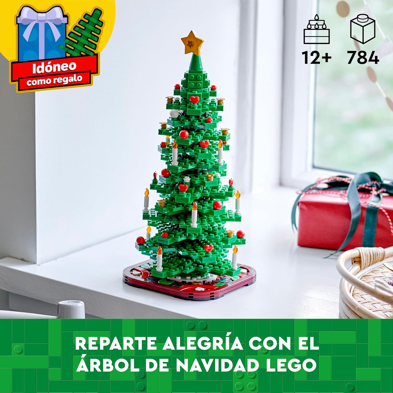 lego Árbol de navidad juguete de construcción, decoración navideña para salón o dormitorio, juego imaginativo, manualidades en familia, regalo para niñas y niños de 12 años o más 40573 lego Árbol de navidad juguete de construcción, decoración navideña para salón o dormitorio, juego imaginativo, manualidades en familia, regalo para niñas y niños de 12 años o más 40573