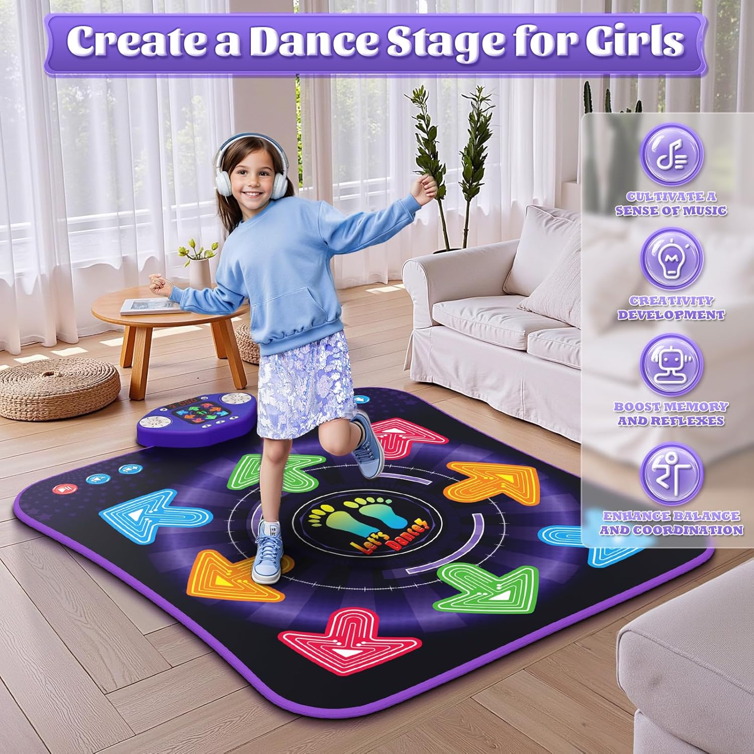 tapete de baile para niños de 3 a 12 años, tapete de baile para niños con 8 botones inalámbricos bluetooth, juguete de almohadilla de baile con 5 modos de juego, juguetes de cumpleaños de navidad tapete de baile para niños de 3 a 12 años, tapete de baile para niños con 8 botones inalámbricos bluetooth, juguete de almohadilla de baile con 5 modos de juego, juguetes de cumpleaños de navidad