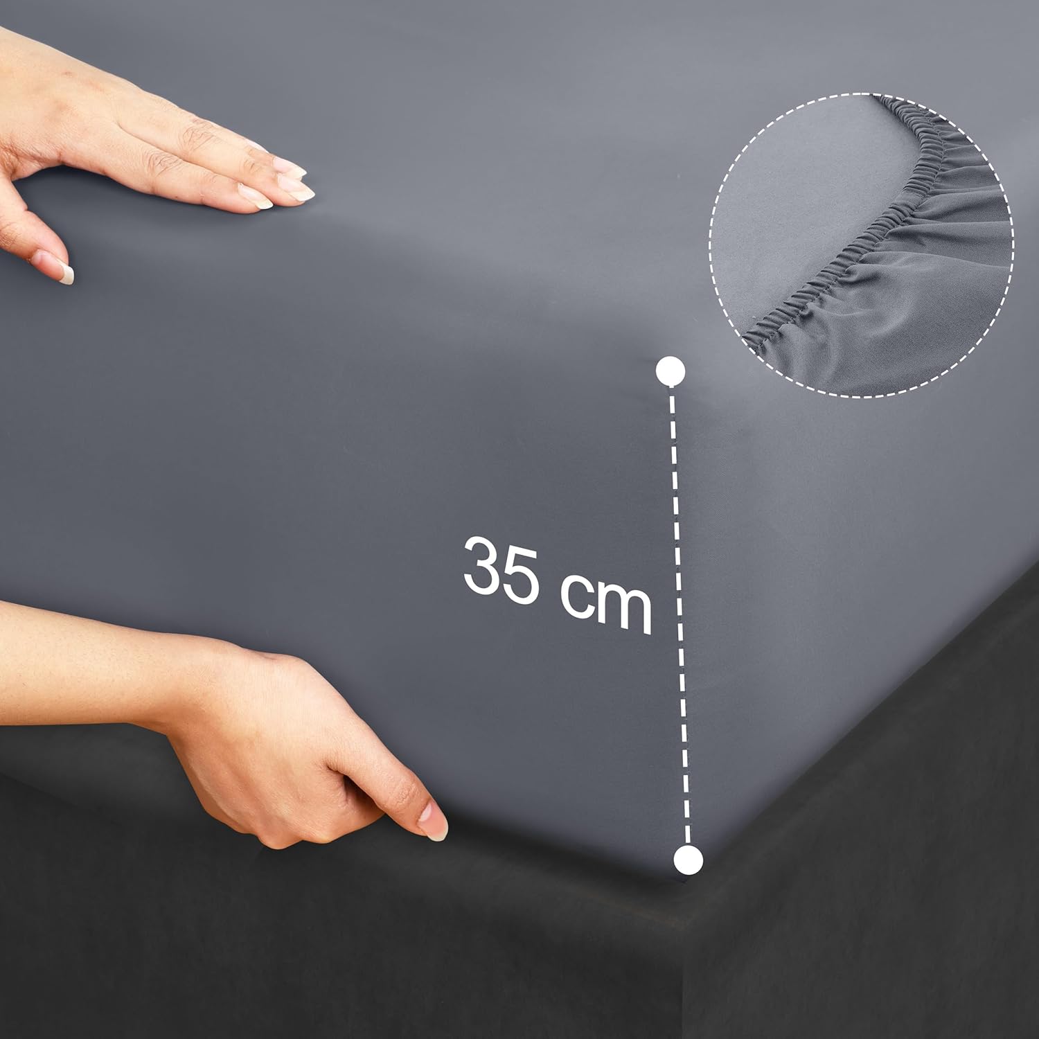 utopia bedding juego de sabanas 4 piezas 150x200 poliéster microfibra cepillada oeko tex certificado sábana bajera, sábana plana y 2 fundas de almohada 50x75 (cama 150, gris) utopia bedding juego de sabanas 4 piezas 150x200 poliéster microfibra cepillada oeko tex certificado sábana bajera, sábana plana y 2 fundas de almohada 50x75 (cama 150, gris)