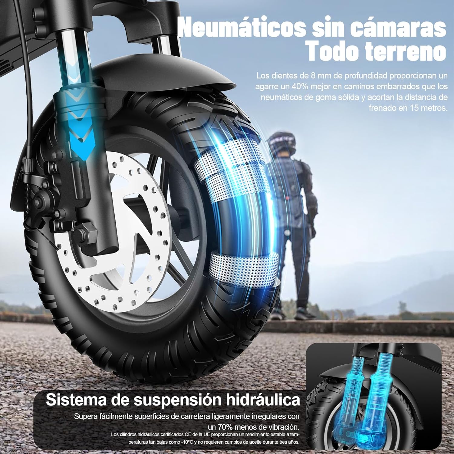 patinete eléctrico con asiento desmontable yf013, autonomía 25 30 km, neumático off road hueco de 10 pulgadas, 3 velocidades ajustables, ligero para adultos/ancianos patinete eléctrico con asiento desmontable yf013, autonomía 25 30 km, neumático off road hueco de 10 pulgadas, 3 velocidades ajustables, ligero para adultos/ancianos