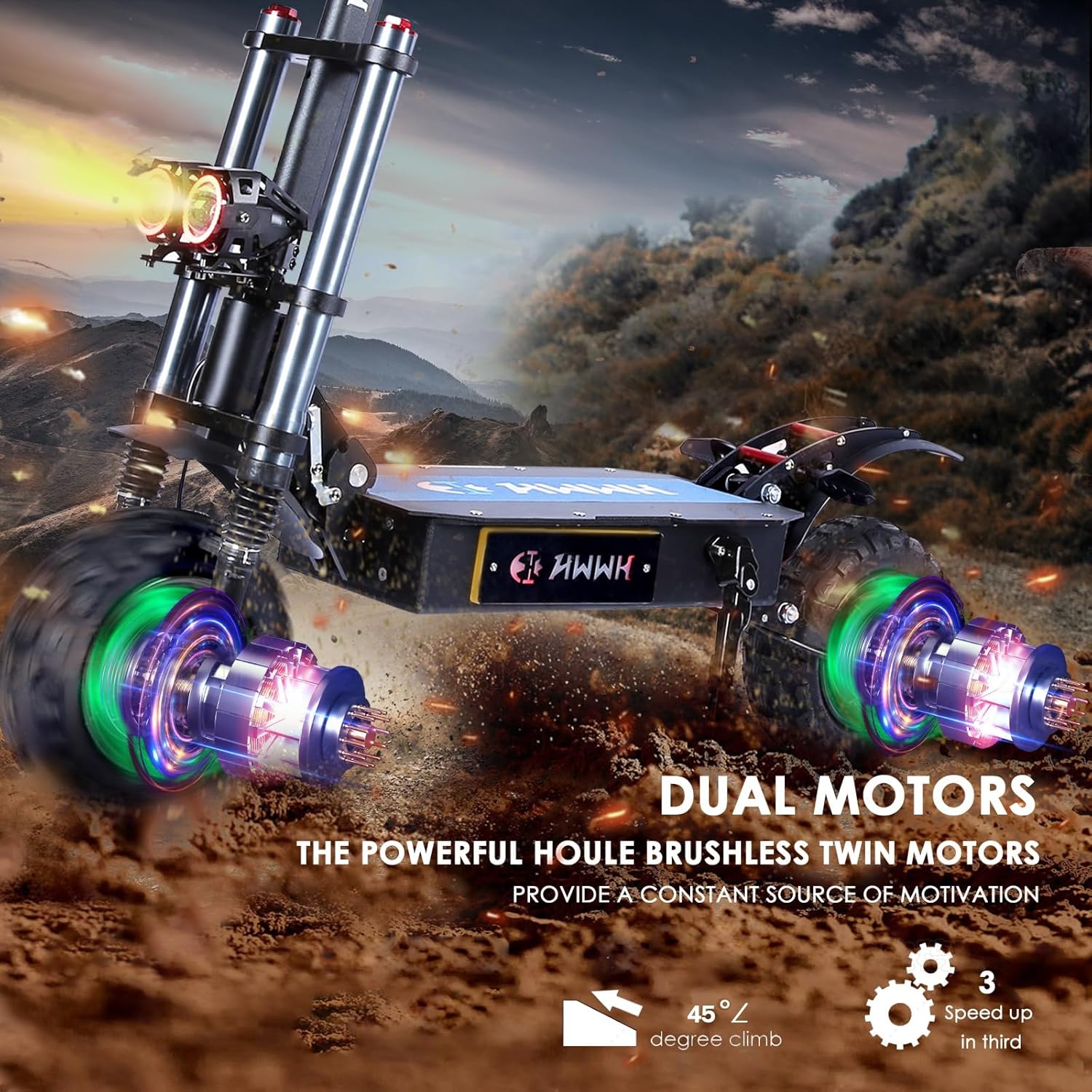 hwwh patinete electrico todoterreno adultos scooter eléctrico plegable doble motor arranque nfc, acelerador rotatorio 11 pulgadas neumáticos todoterreno 60v/40ah batería de litio 120 km duración hwwh patinete electrico todoterreno adultos scooter eléctrico plegable doble motor arranque nfc, acelerador rotatorio 11 pulgadas neumáticos todoterreno 60v/40ah batería de litio 120 km duración