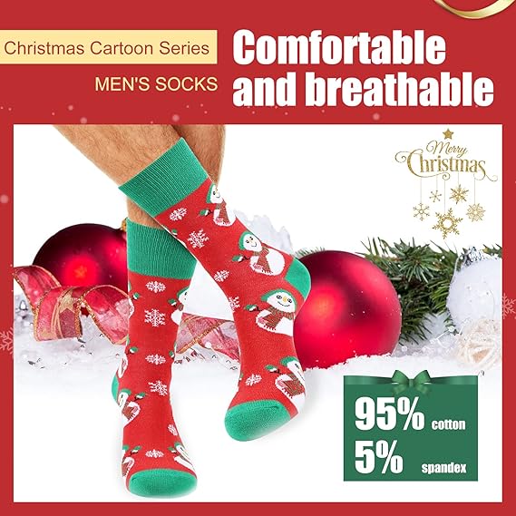 moonlight manor calcetines de navidad para hombres, 6 juegos, cuello redondo, talla ue 37 46 moonlight manor calcetines de navidad para hombres, 6 juegos, cuello redondo, talla ue 37 46