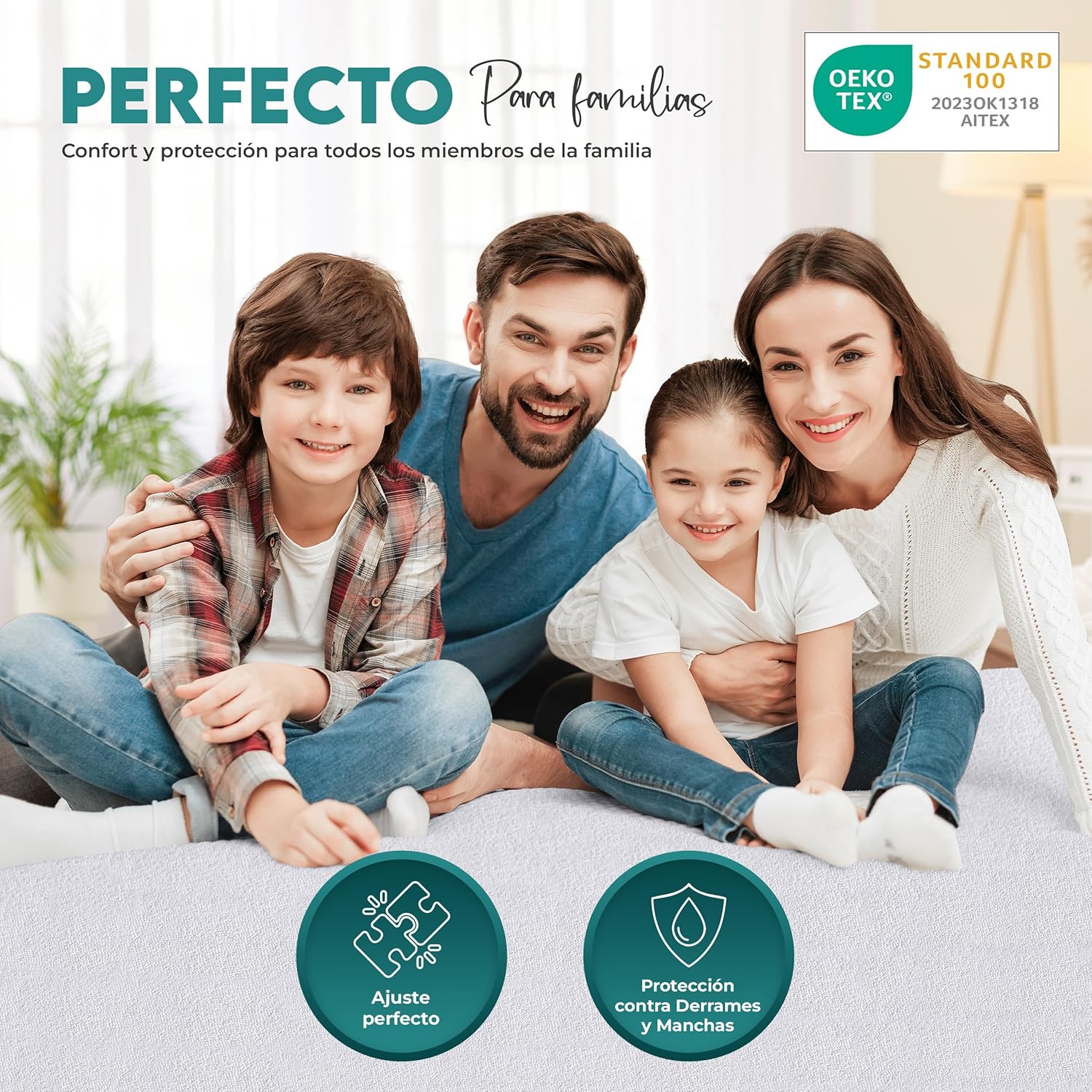 utopia bedding protector colchón 135 x 190 x 40 cm impermeable, certificación oeko tex funda colchón, cubre colchón transpirable, elástico en todo el contorno utopia bedding protector colchón 135 x 190 x 40 cm impermeable, certificación oeko tex funda colchón, cubre colchón transpirable, elástico en todo el contorno