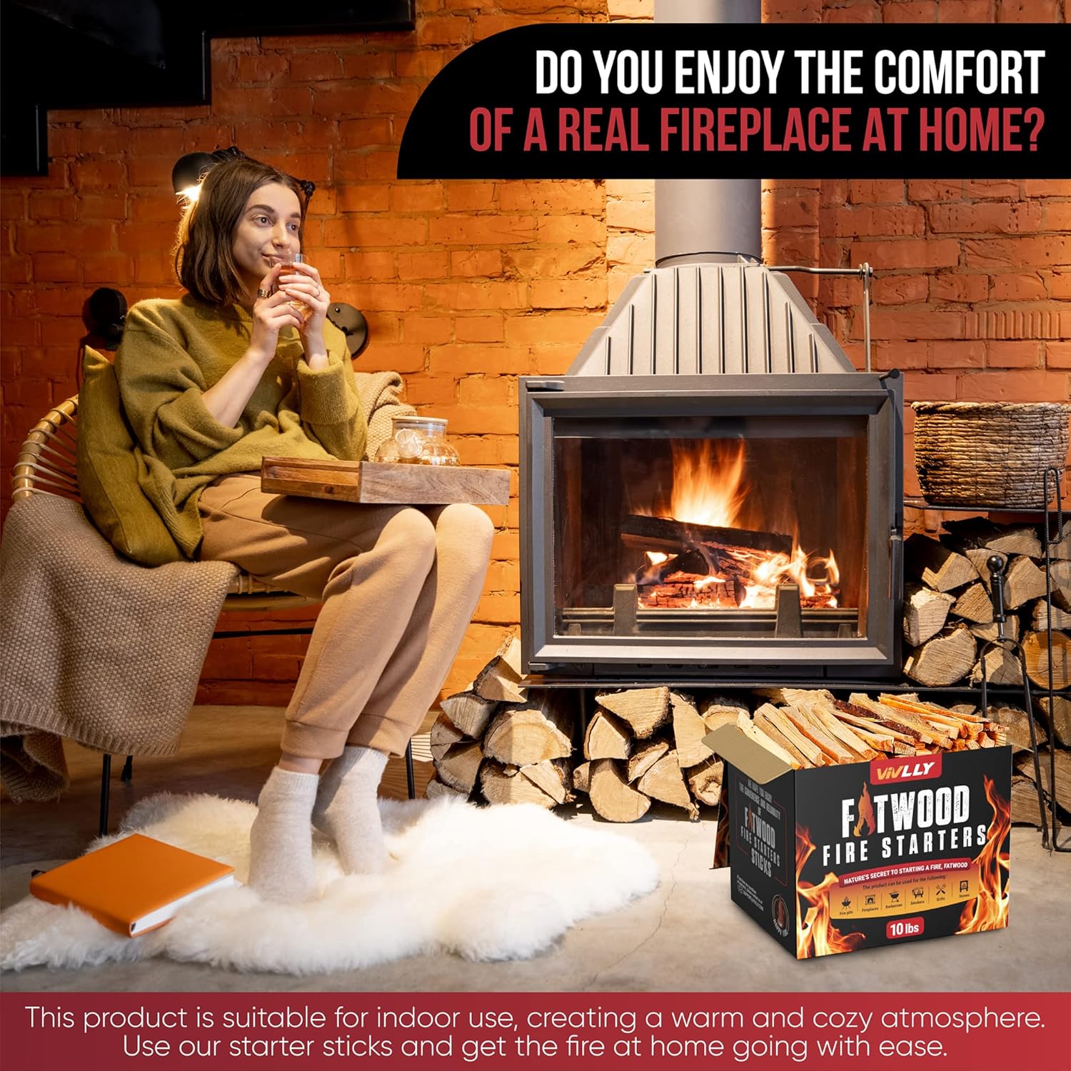 vivlly fatwood paquete de iniciación de fuego – madera de inicio para chimenea – pequeños troncos de leña para estufa de fogata, parrilla y cocina – palos de leña – quema de hoguera (10 libras) vivlly fatwood paquete de iniciación de fuego – madera de inicio para chimenea – pequeños troncos de leña para estufa de fogata, parrilla y cocina – palos de leña – quema de hoguera (10 libras)